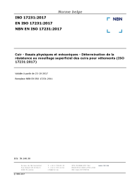 NBN EN ISO 17231:2017