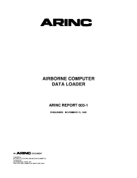 ARINC Report 603-1:1985