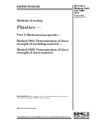 BS 2782-3:Methods 340A and 340B:1978
