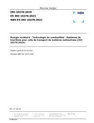 NBN EN ISO 10276:2021