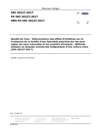 NBN EN ISO 20227:2017