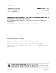 NBN EN 14187-1:2003