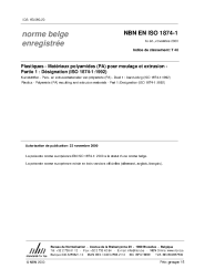 NBN EN ISO 1874-1:2000