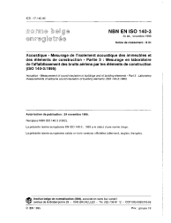 NBN EN ISO 140-3:1995