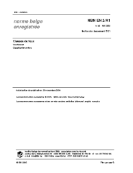 NBN EN 2/A1:2005