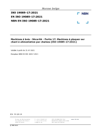 NBN EN ISO 19085-17:2021