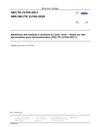 NBN ISO/TR 21704:2020