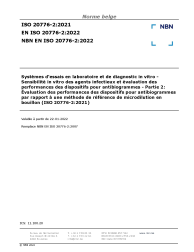 NBN EN ISO 20776-2:2022