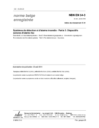 NBN EN 54-3:2014