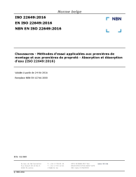 NBN EN ISO 22649:2016