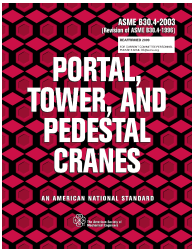 ASME B30.4-2003 (R2009) - W INTS