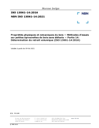 NBN ISO 13061-14:2021