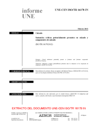 UNE-CEN ISO/TR 16178:2013 IN