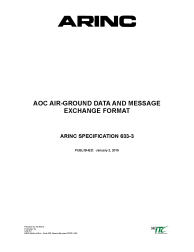 ARINC Specification 633-3:2019