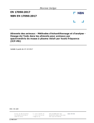 NBN EN 17050:2017