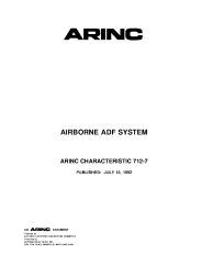 ARINC Characteristic 712-7:1992