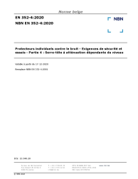 NBN EN 352-4:2020