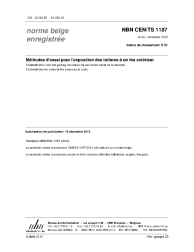 NBN CEN/TS 1187:2013
