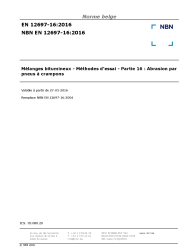 NBN EN 12697-16:2016