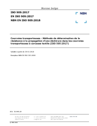 NBN EN ISO 505:2018