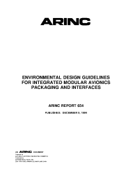 ARINC Report 654:1994