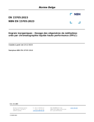 NBN EN 15705:2023
