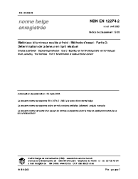 NBN EN 12274-2:2003