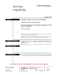 UNE-EN ISO 8442-8:2001