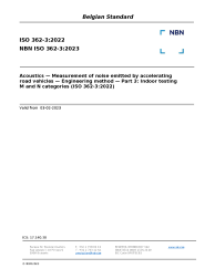 NBN ISO 362-3:2023