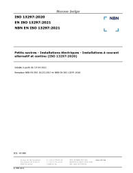 NBN EN ISO 13297:2021