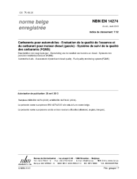 NBN EN 14274:2013