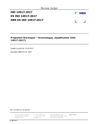 NBN EN ISO 14917:2017
