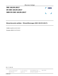NBN EN ISO 18135:2017