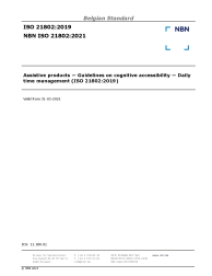 NBN ISO 21802:2021
