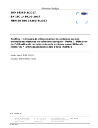 NBN EN ISO 14362-3:2017
