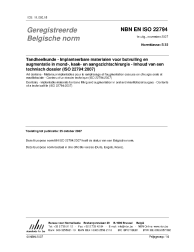 NBN EN ISO 22794:2007