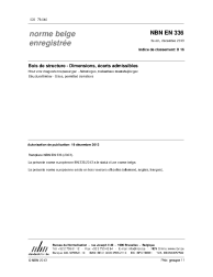 NBN EN 336:2013