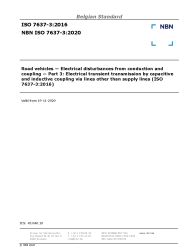 NBN ISO 7637-3:2020