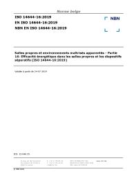 NBN EN ISO 14644-16:2019