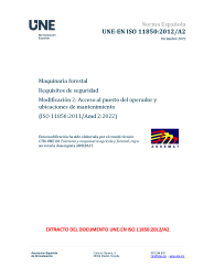 UNE-EN ISO 11850:2012/A2:2022