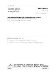 NBN EN 15976:2011