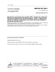 NBN EN ISO 286-2:2010