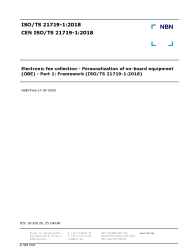 CEN ISO/TS 21719-1:2018