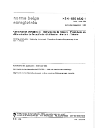 NBN ISO 8322-1:1992