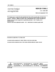 NBN EN 15466-2:2009