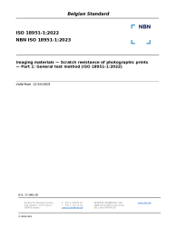 NBN ISO 18951-1:2023