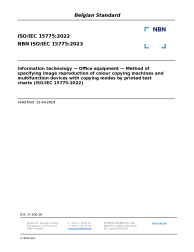 NBN ISO/IEC 15775:2023