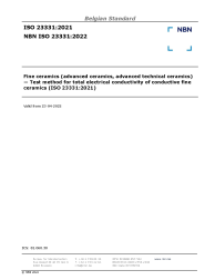 NBN ISO 23331:2022