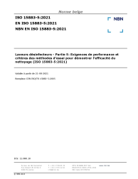 NBN EN ISO 15883-5:2021