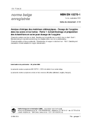 NBN EN 10276-1:2000